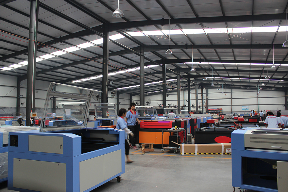 Laser cutting machine factory