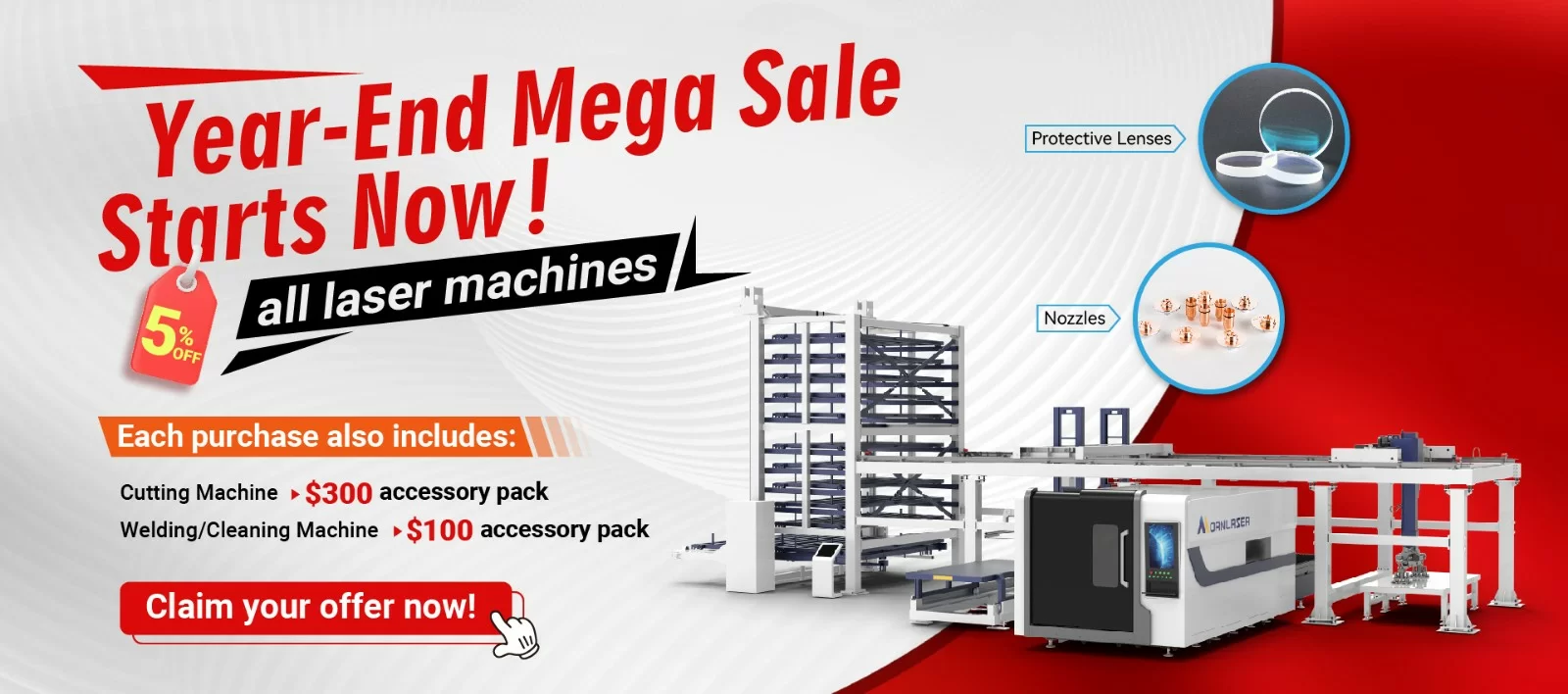 Mornlaser year-end laser cutting machine promotion