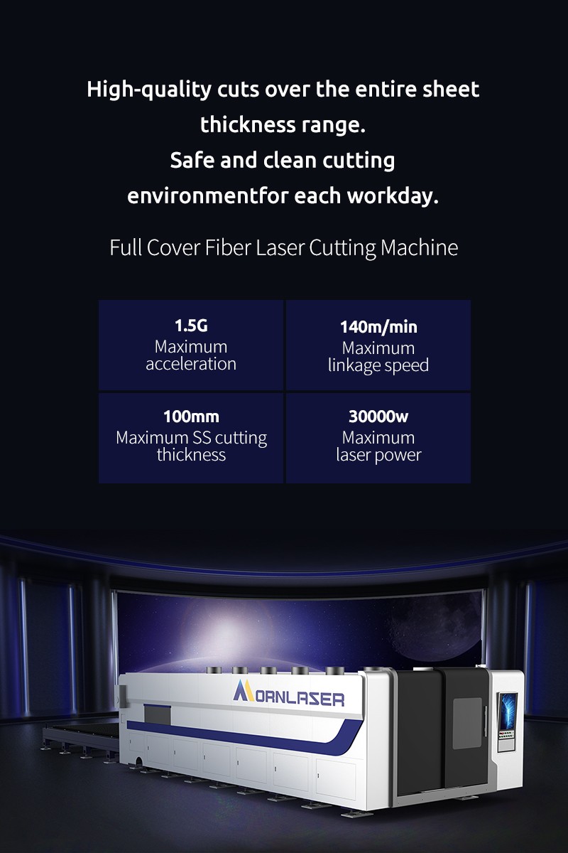 Full Cover Fiber Laser Cutting Machine