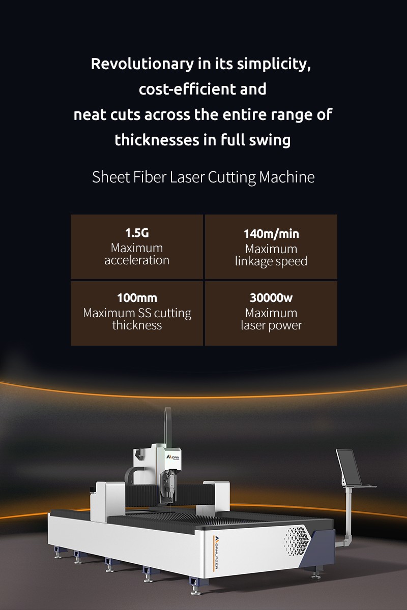 Sheet fiber laser cutting machine