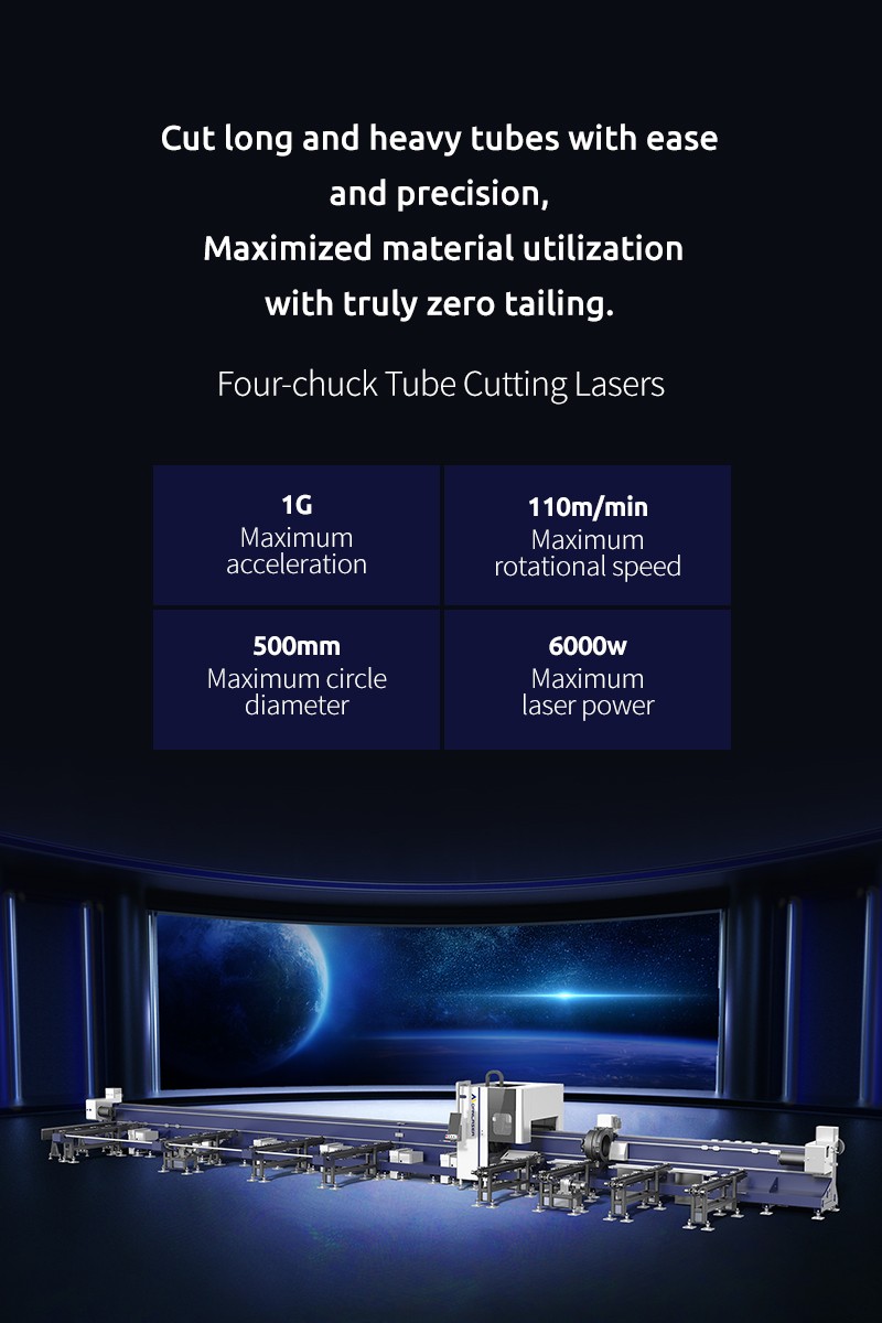 Four-chuck Tube Cutting Lasers