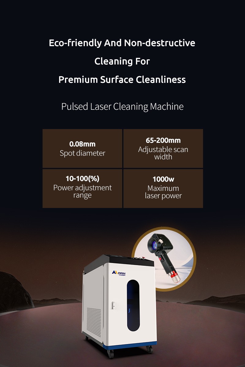 Pulsed laser cleaning machine